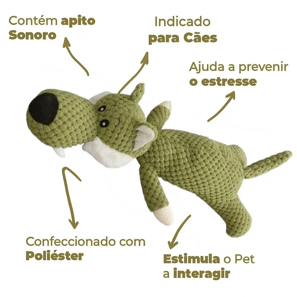 Detalhes do lobo de pelúcia para pets