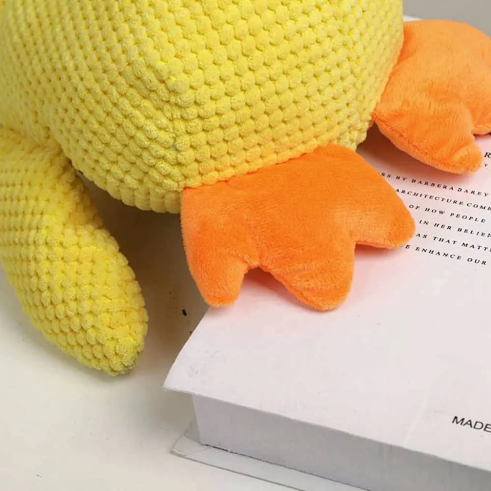 Brinquedo de pelúcia pato amarelo para cães patinha
