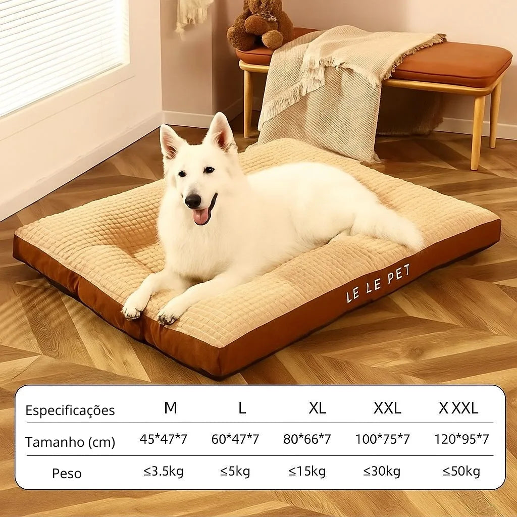 Cama pet confortável em flanela premium e algodão