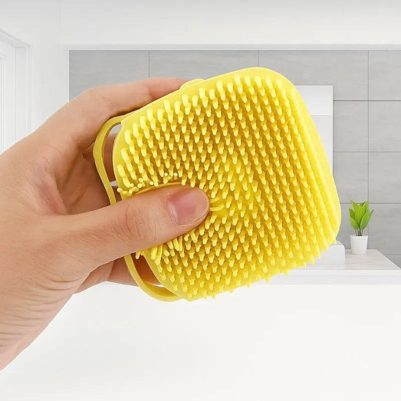 Escova massageadora de silicone macio para pets