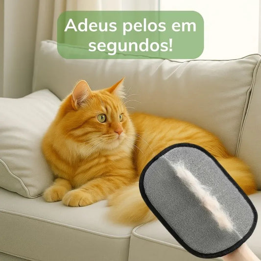 Luva eletrostática antipelo para remoção de pelos de pets