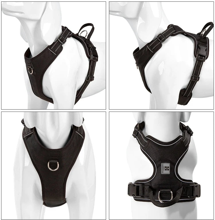 Peitoral de passeio seguro em nylon Oxford resistente