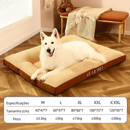 Cama pet confortável em flanela premium e algodão