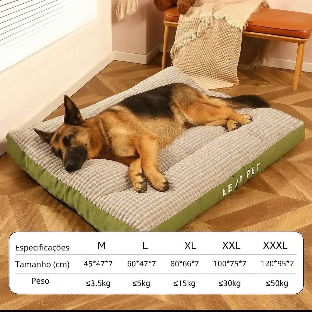 Cama pet confortável em flanela premium e algodão
