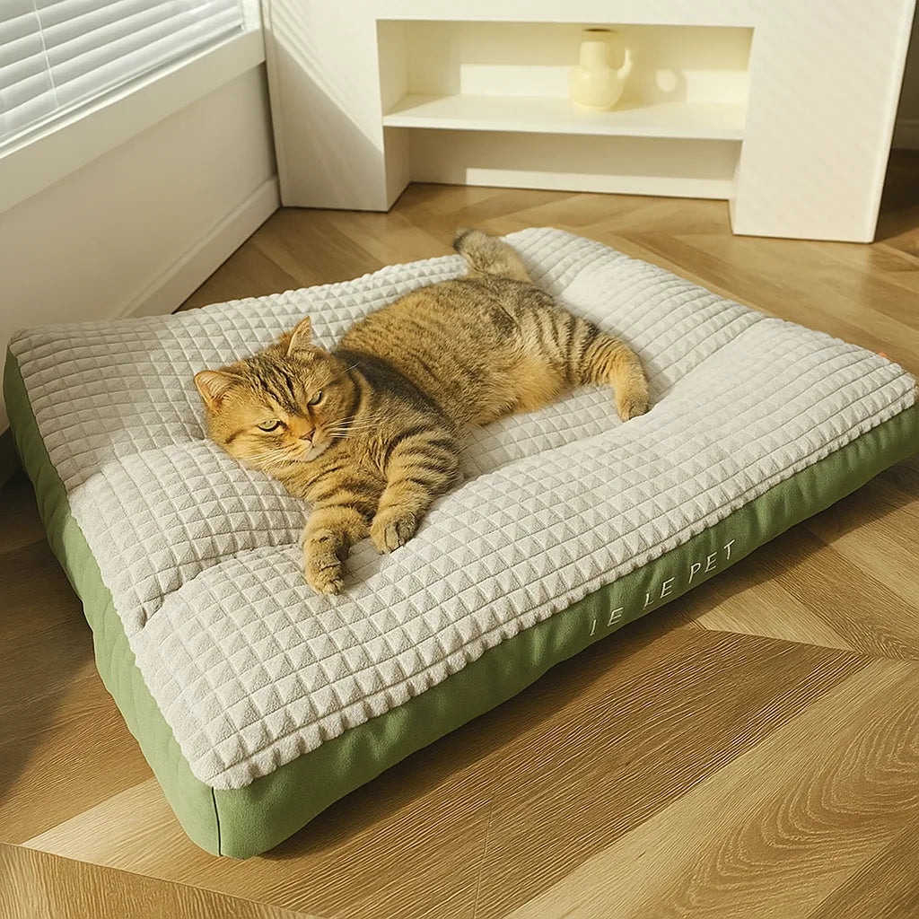 Cama para gato ultra macia com base antiderrapante